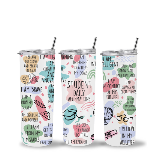 Student Daily Affirmation Tumbler