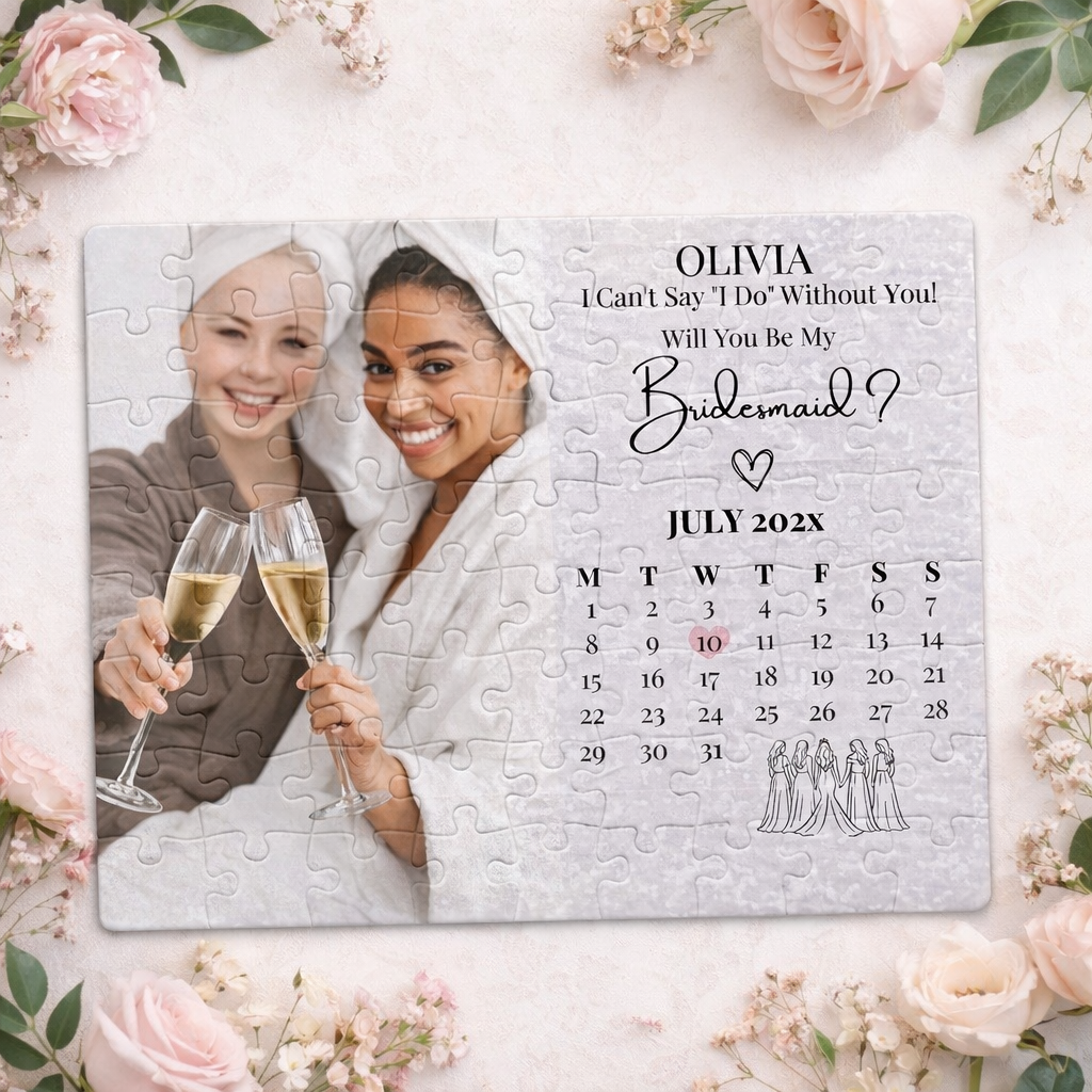 Personalised Bridesmaid Proposal Puzzle