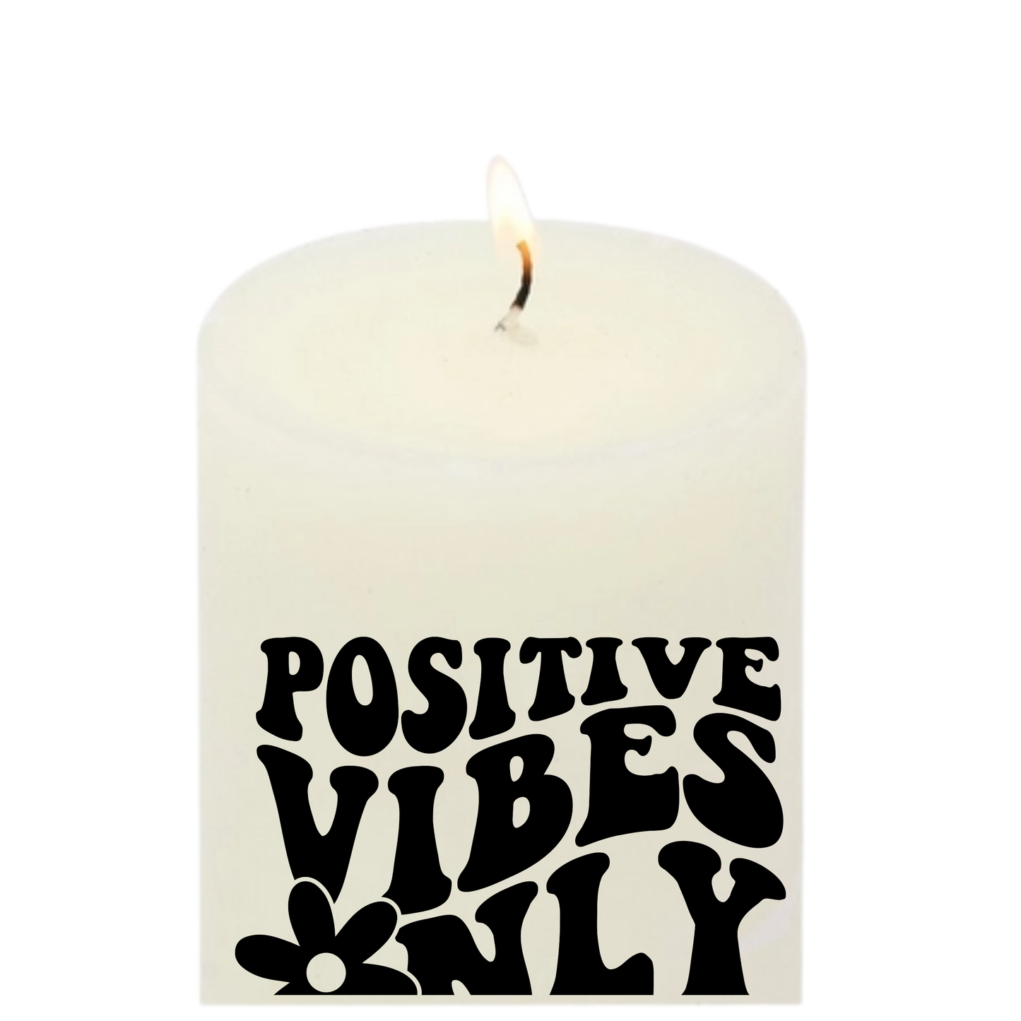 Positive vibes fragranced candle