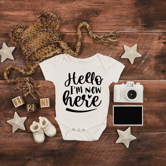 Hello, I’m New Here Babygrow