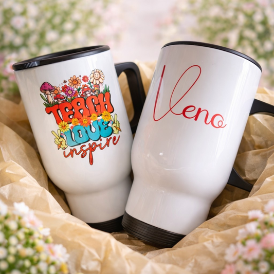 Teach x Love x Inspire Travel Mug